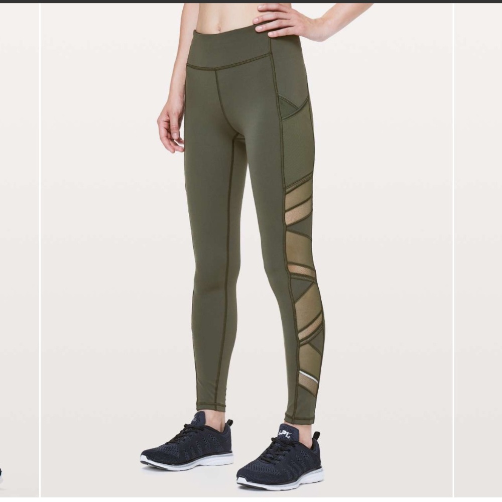 Lululemon Athletica Speed Up Tight 28” Camo Green